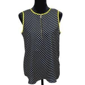 Vince Camuto Polka Dot Sleeveless Top Women Size S PRE-OWNED